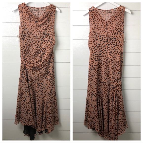 Animal Print Asymmetrical Dress NEW - Picture 1 of 3